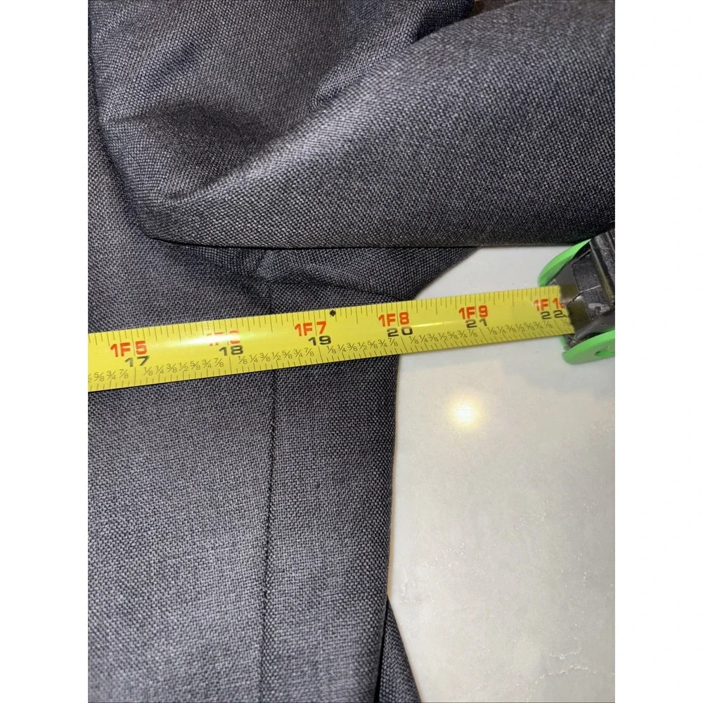 Stafford Sport Coat Gray Mens 38 R Blazer Check‎ Lined Pockets Classic Fit